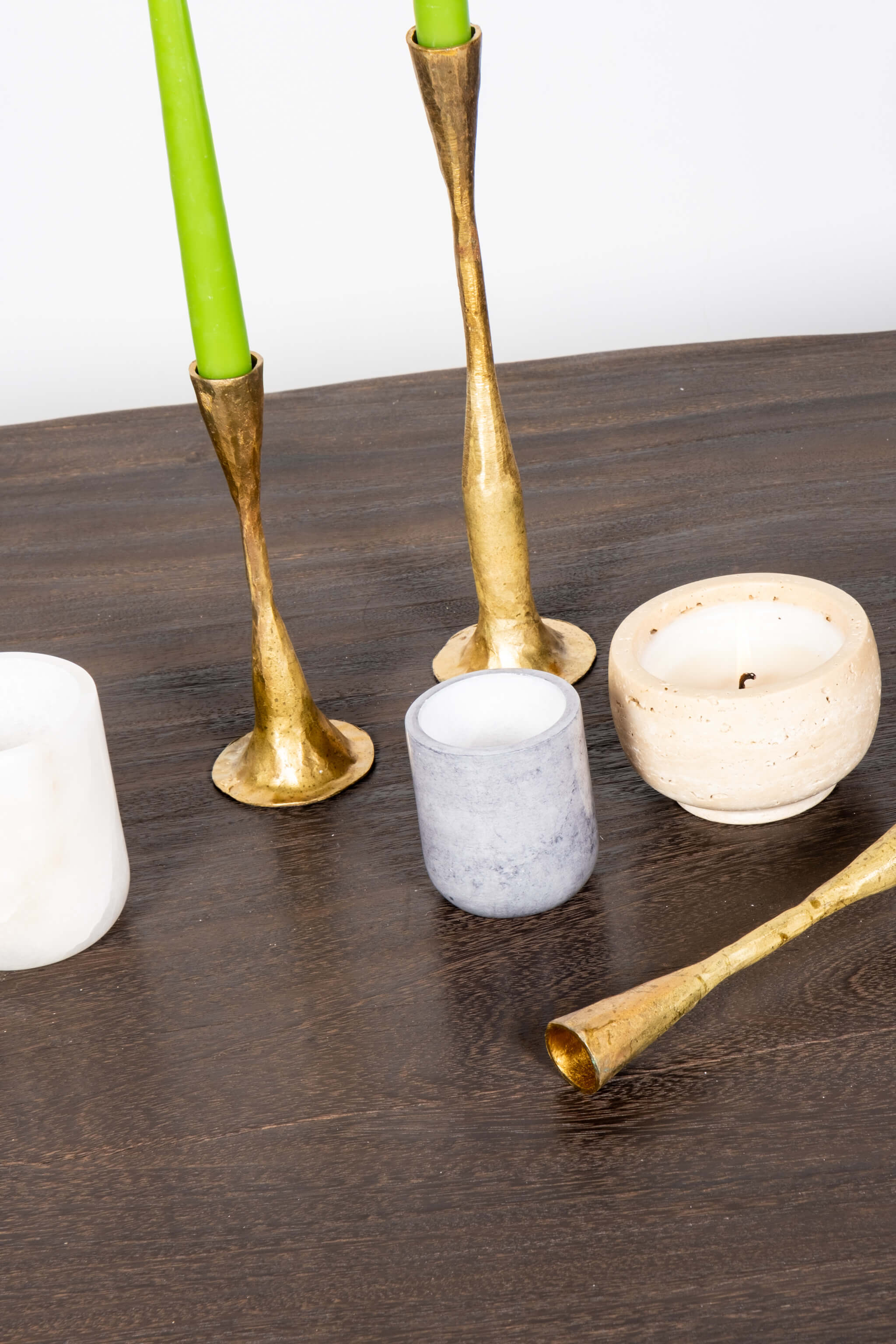 Alaia Alabaster Votive, Grey - Image 2