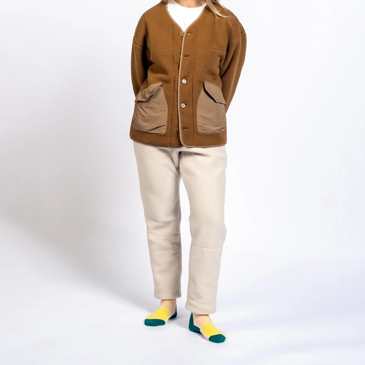 Boa Fleece Track Pants - Natural - Image 3