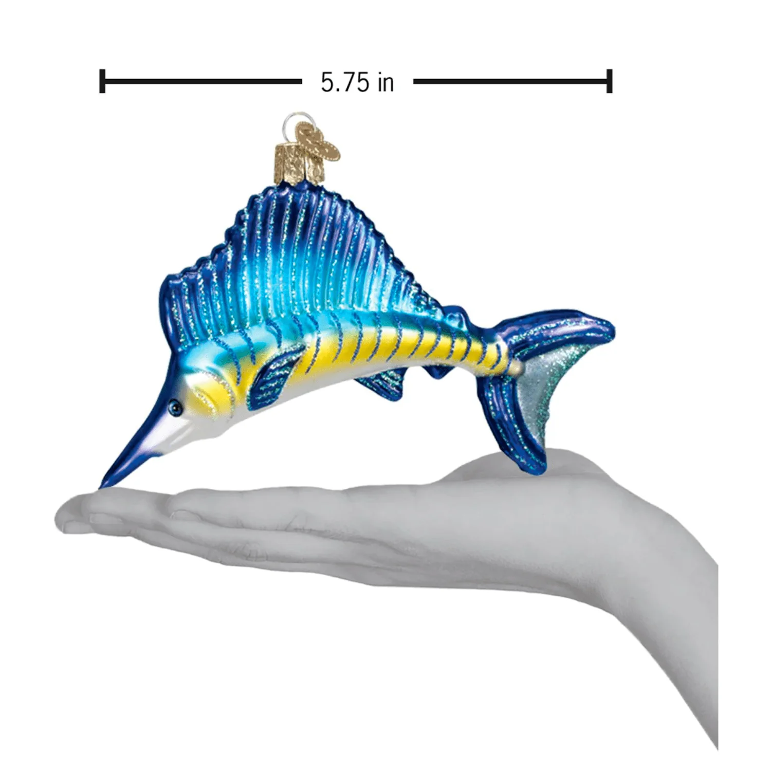 Glass Ornament - Sailfish - Image 3