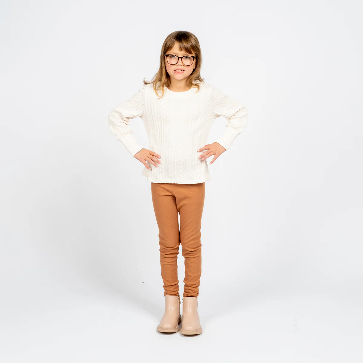 Kids Ribbed Knit Sweater - Image 3