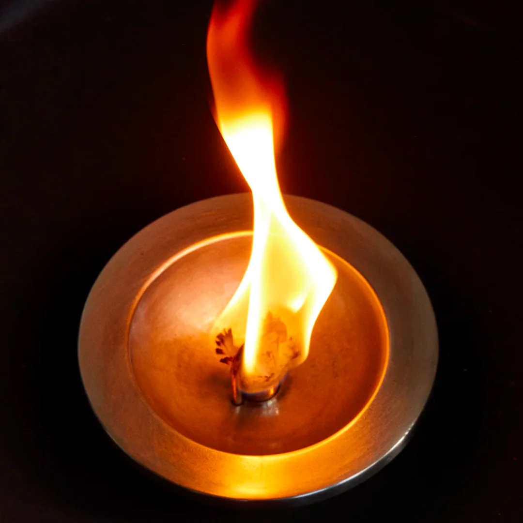 Meira Oil Lantern - Black H13.5 - Image 3