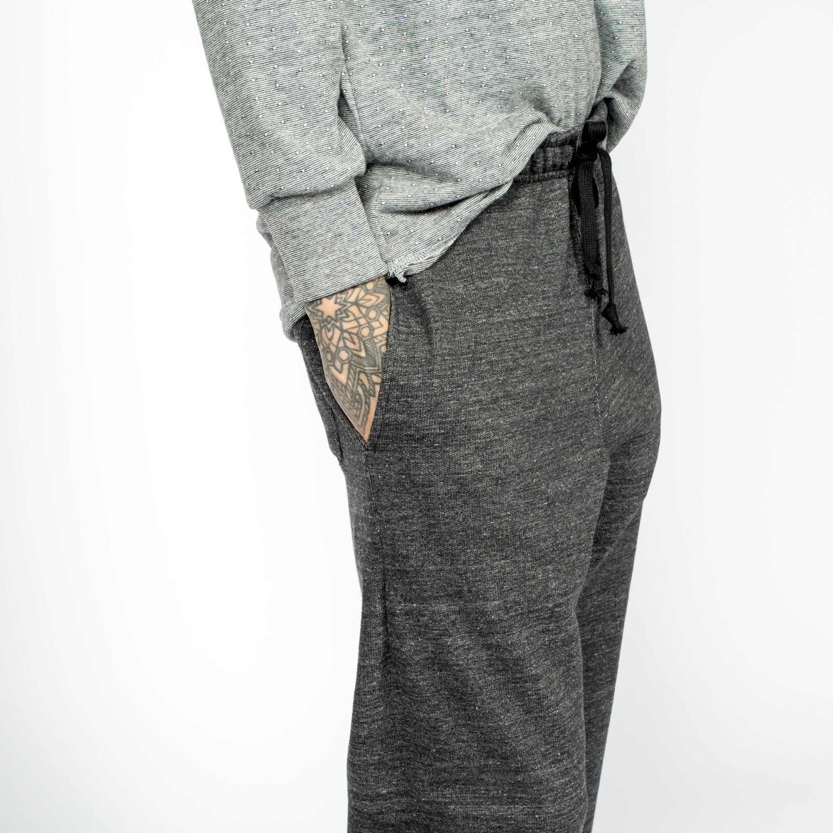 Men's Lounge Sweatpants - Charcoal - Image 3