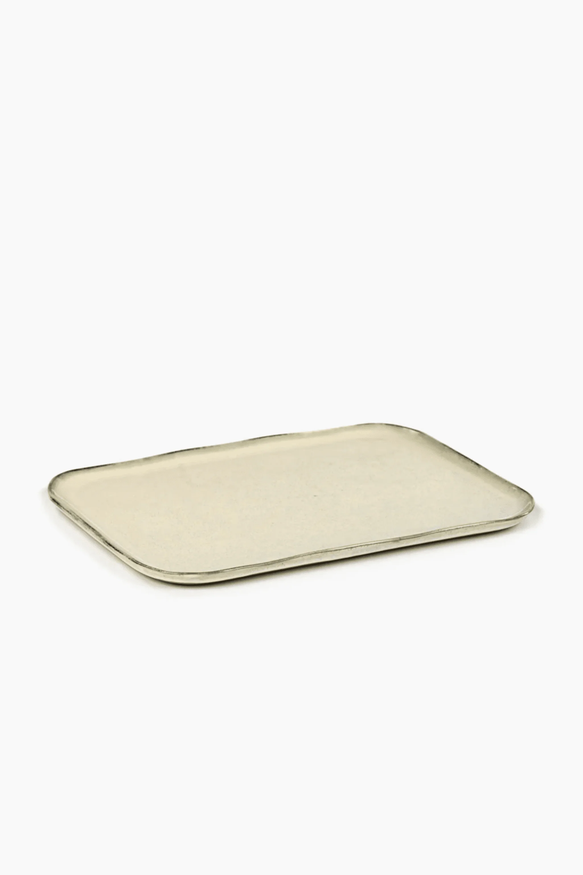 X-Large Rectangular Plate N°1, Off White