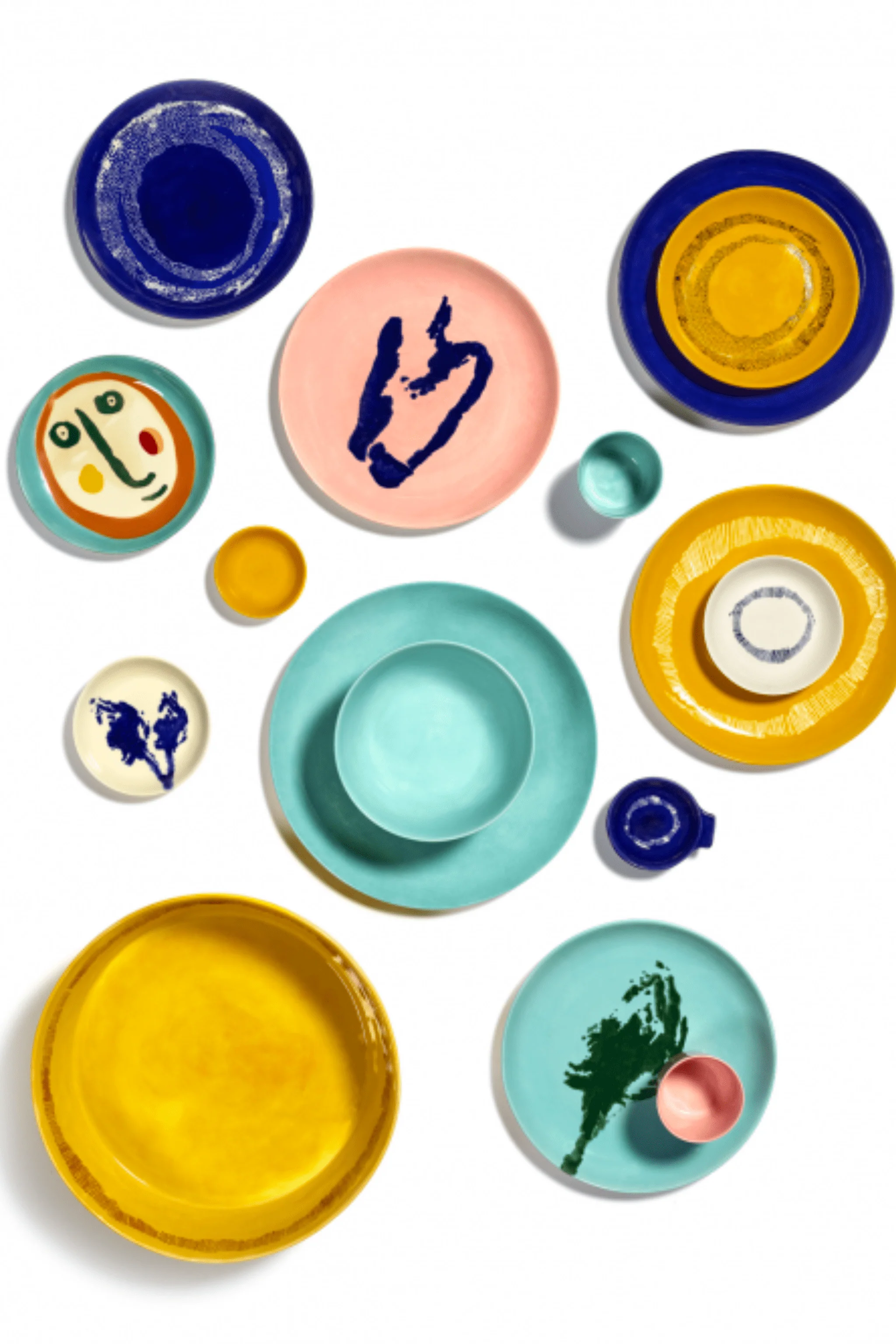 Small Dish, White with Blue Artichoke - Image 3