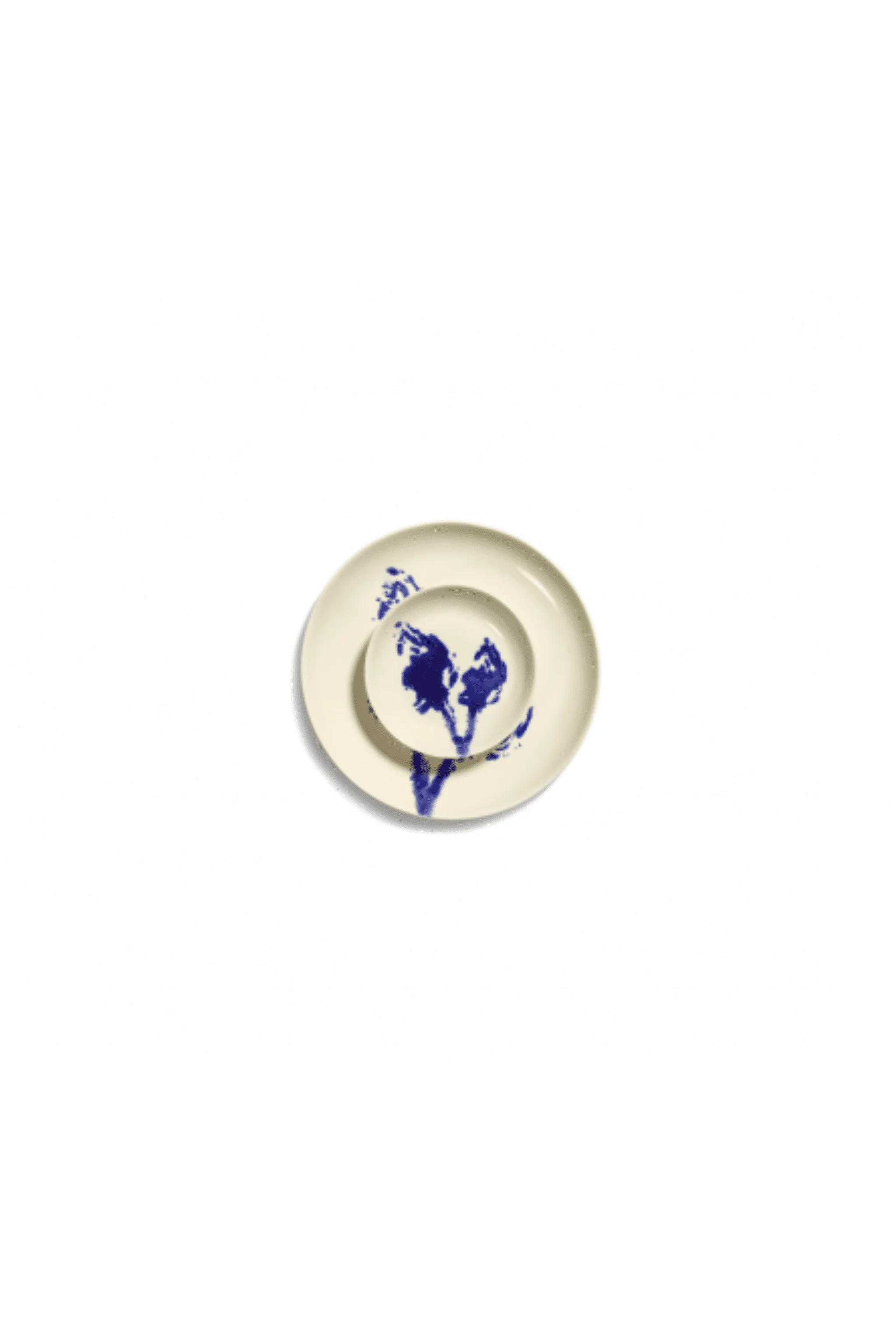 Small Dish, White with Blue Artichoke - Image 4