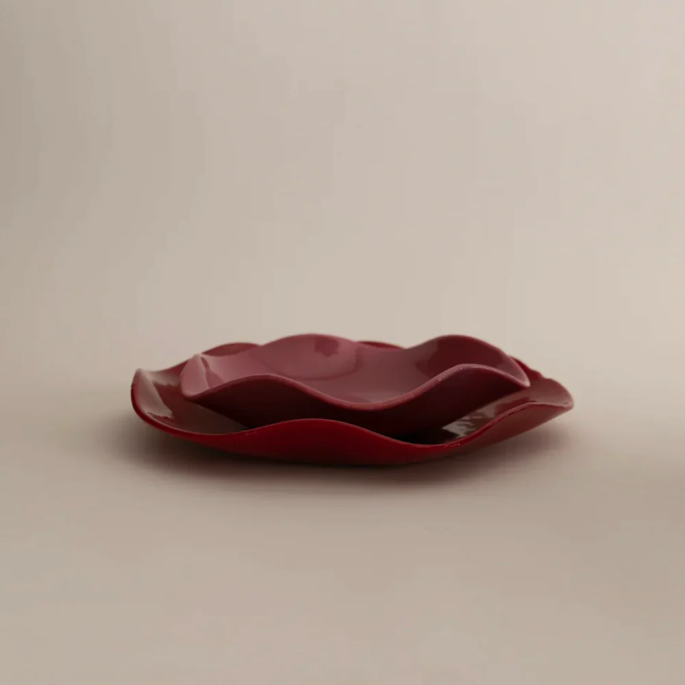 Small Petal Plate - Rose Opaque - Image 3