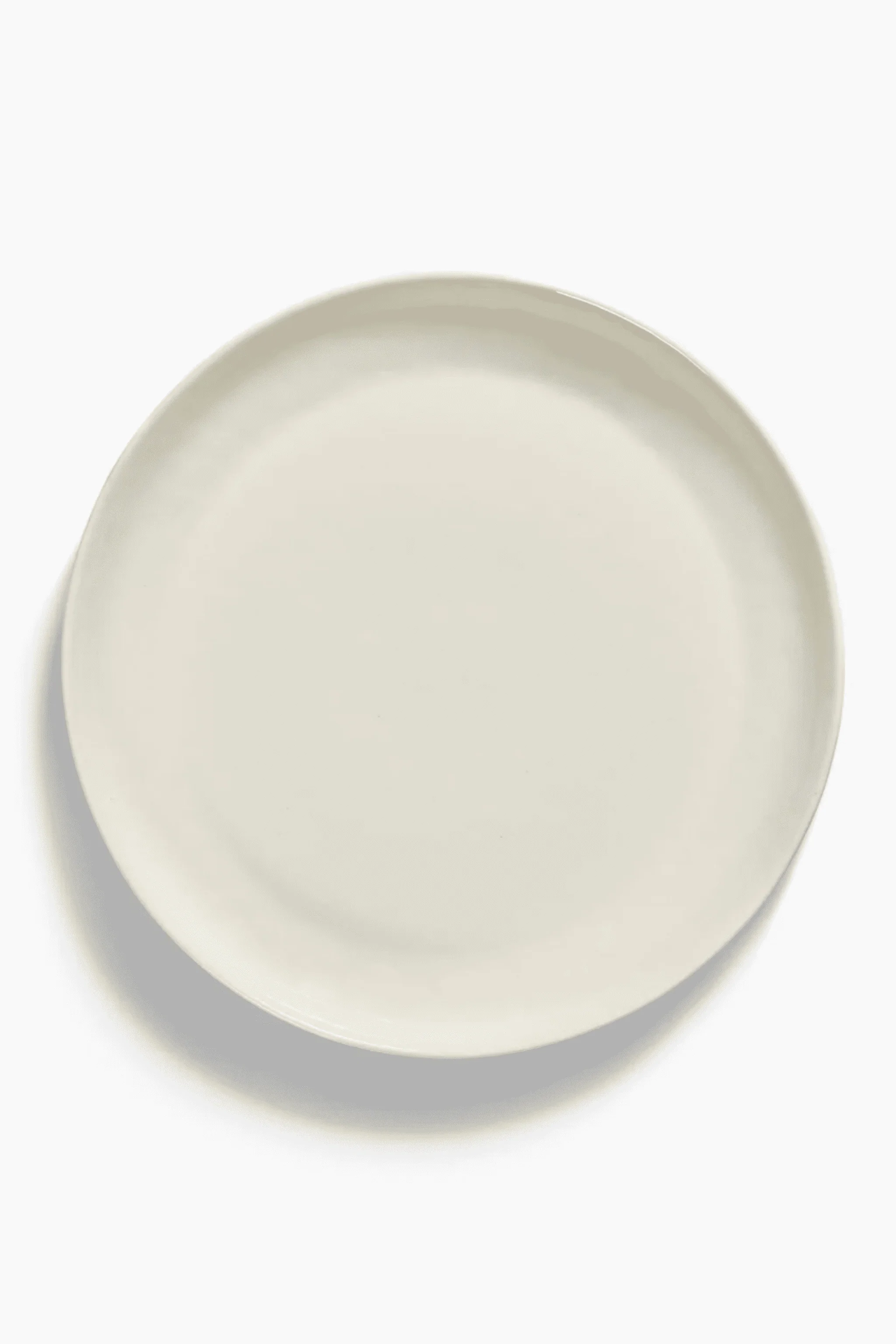 Small Serving Plate, White Swirl with Blue Stripes - Image 2
